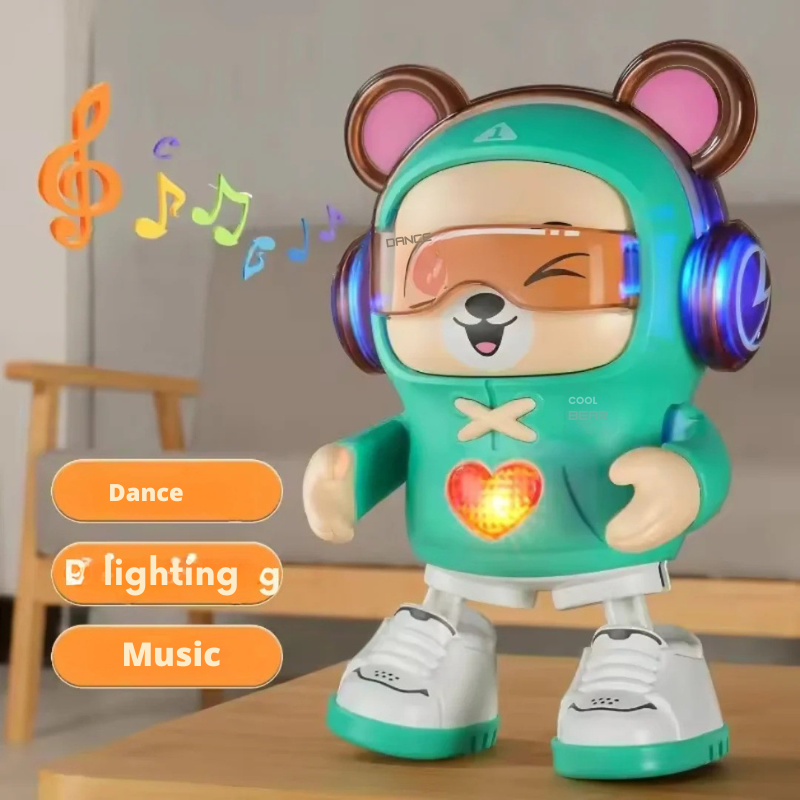 Interactive dancing bear with music and moves