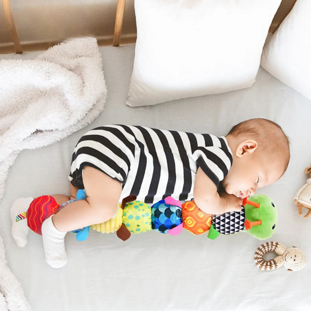 Sensory Caterpillar – Plush rattle with music function
