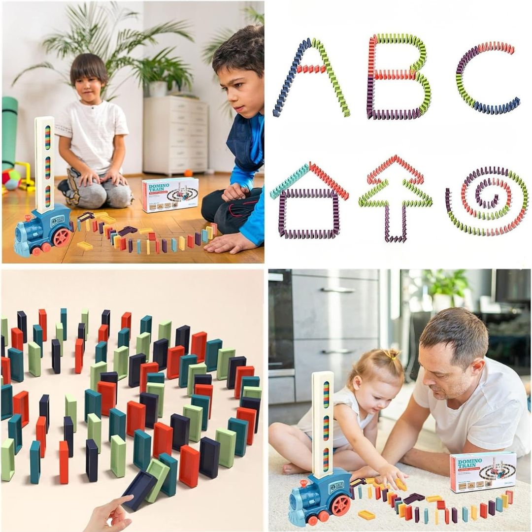 DominoExpress - Self-Laying Domino Train