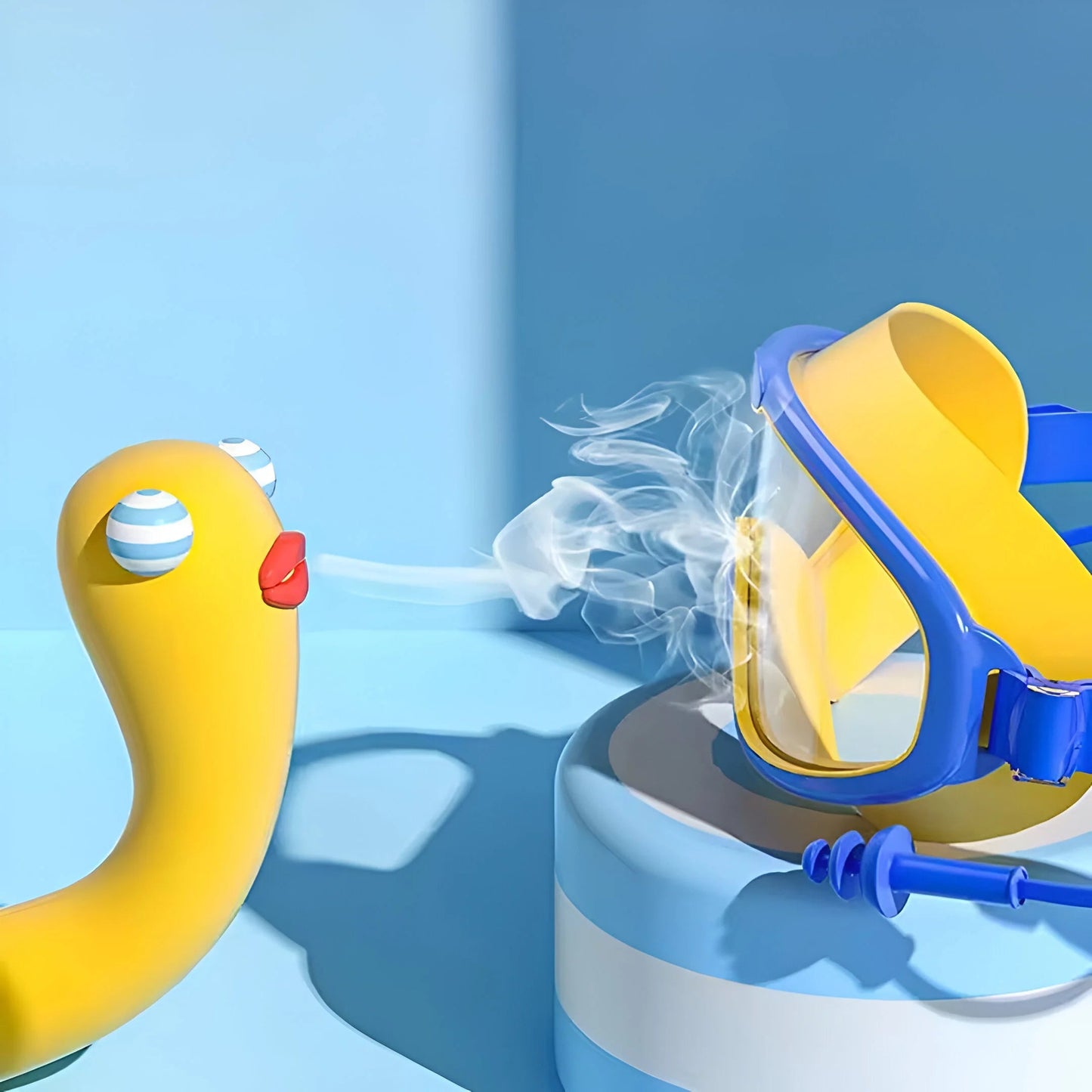 Children's diving goggles with 180° vision