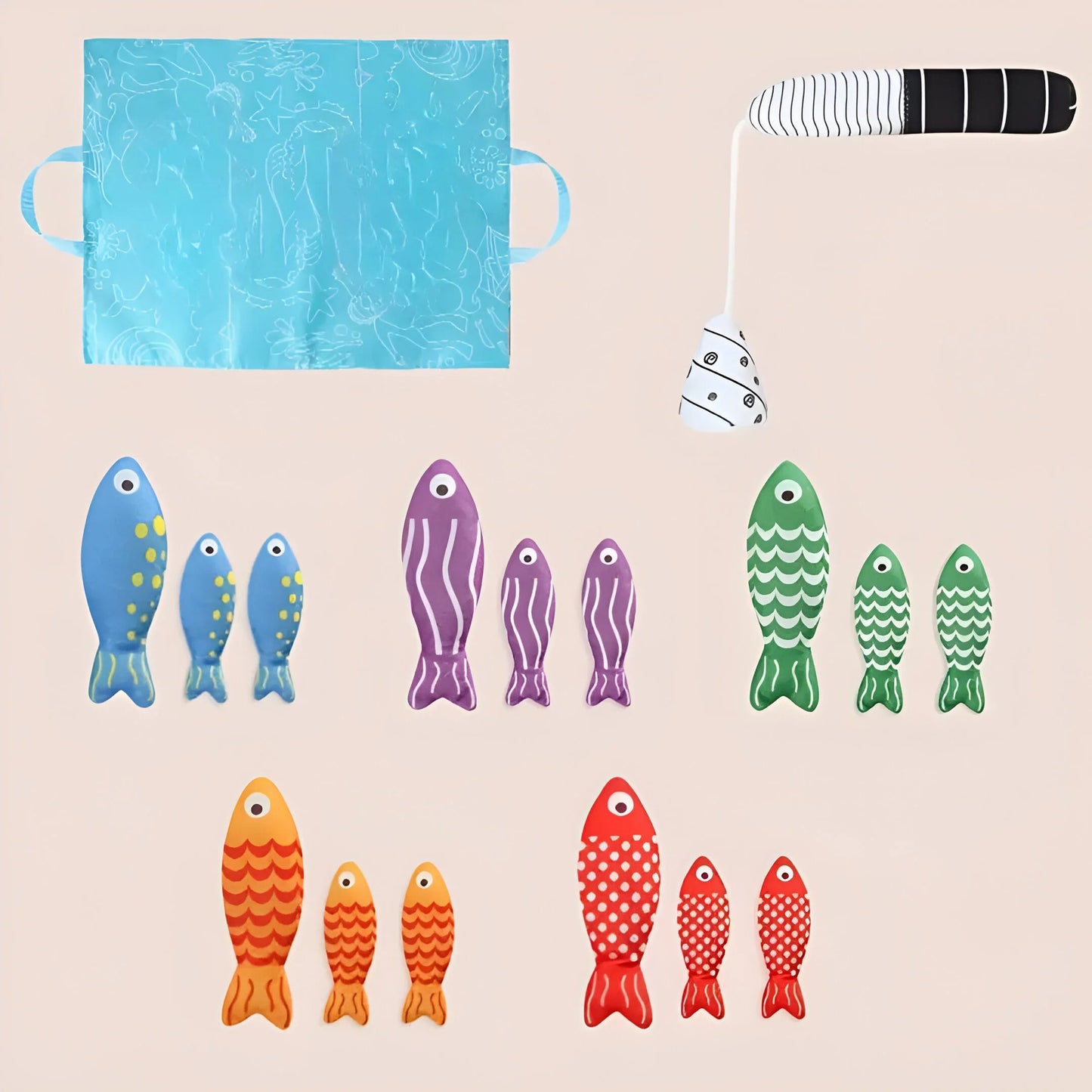 PlushPond - Montessori Play Pond With Plush Fish