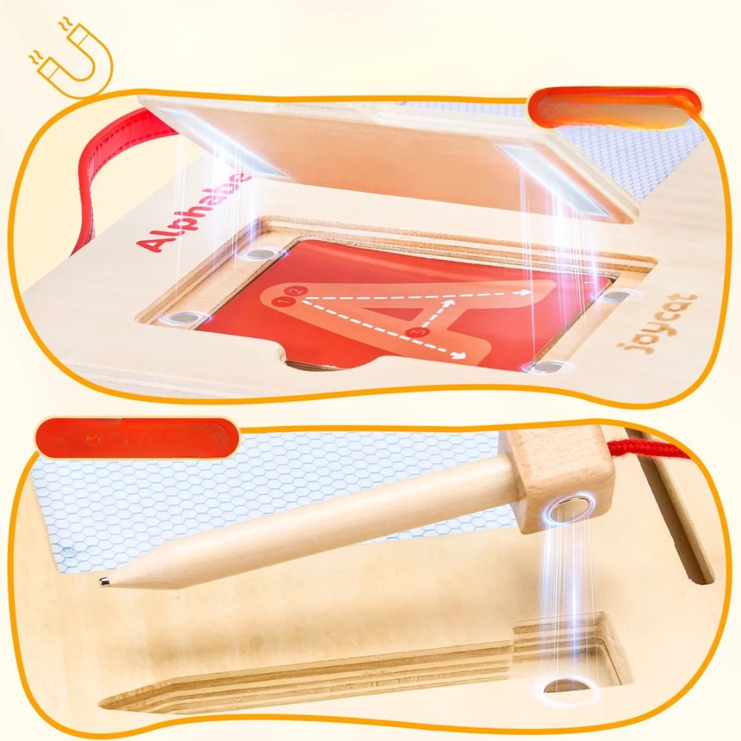 TraceMate - Wooden Letters & Numbers Learning Board