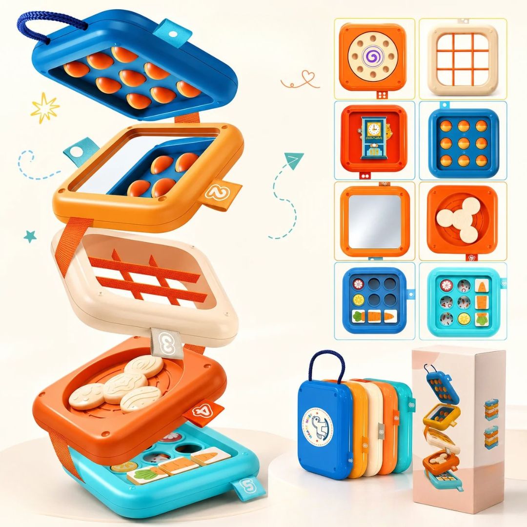 BusyBuddy - Foldable Montessori Travel Toy for Kids