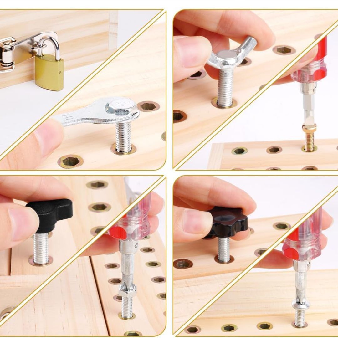 ToolMaster - Montessori Lock & Screw Activity Board