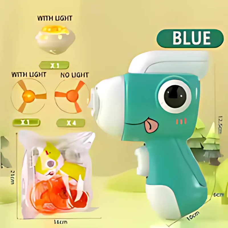 2-in-1 Dino Twister Frisbee Shooter
