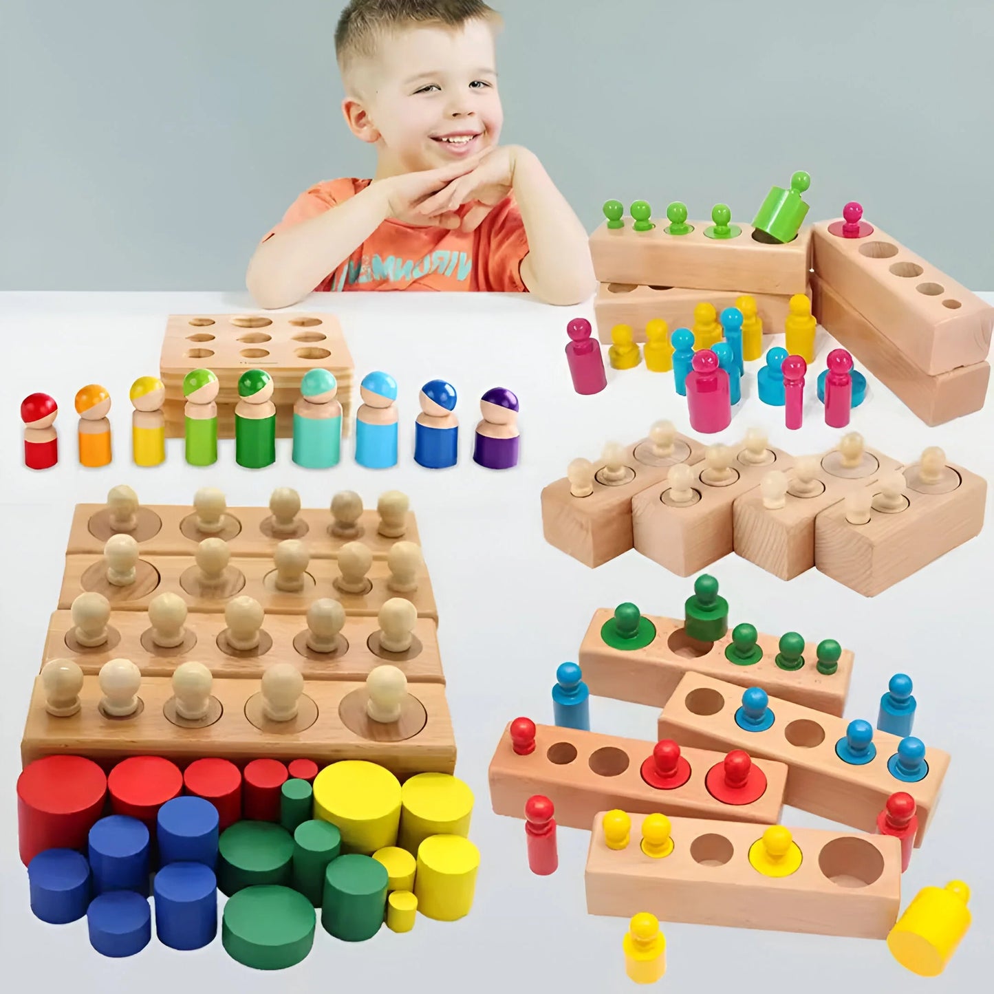 Cylinder Magic – Discover colors & sizes playfully