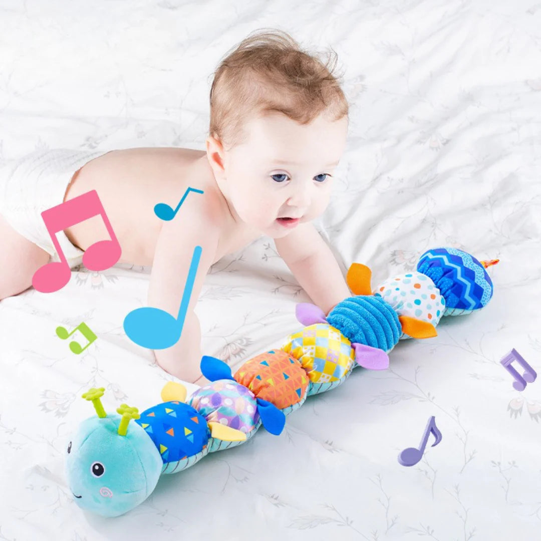 Sensory Caterpillar – Plush rattle with music function
