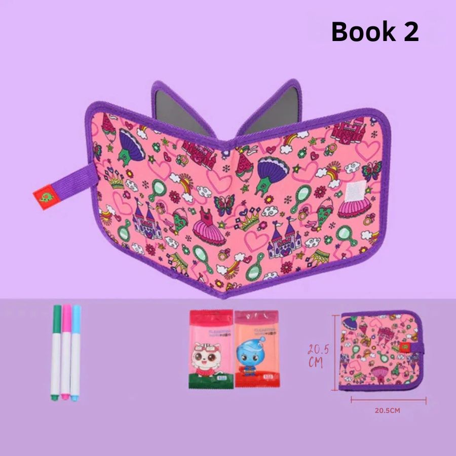 Reusable coloring book for children