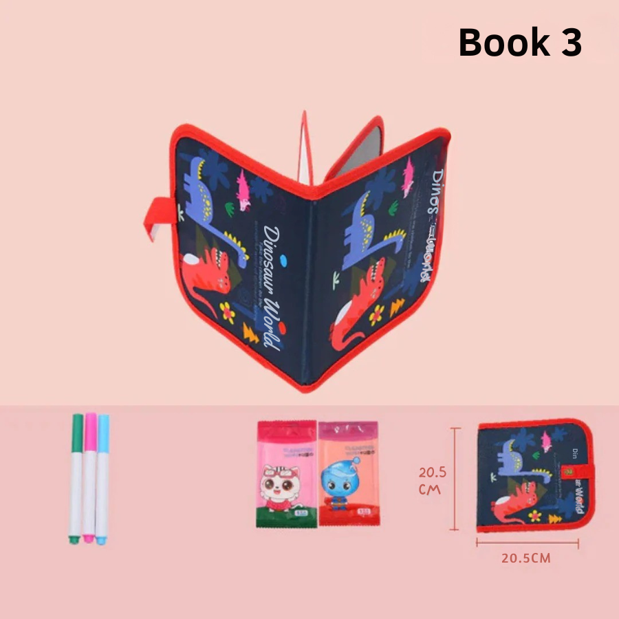 Reusable coloring book for children