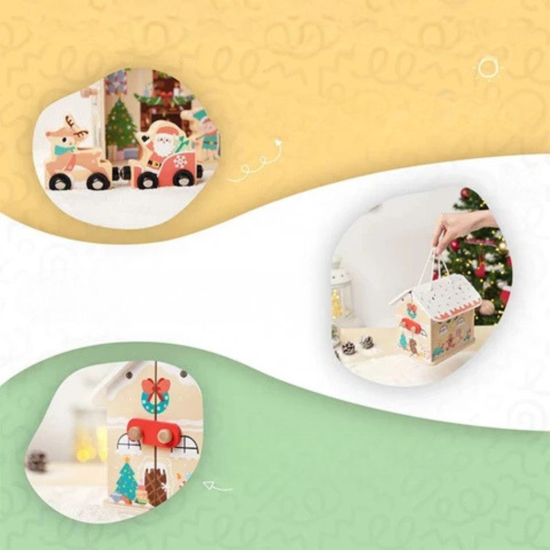 SantaHouse - Wooden Christmas Dollhouse
