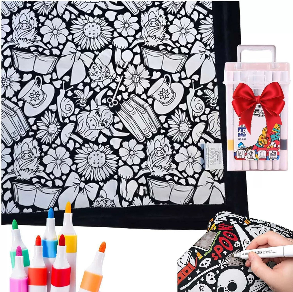 DoodleBlanket - Washable Colouring Blanket for Kids