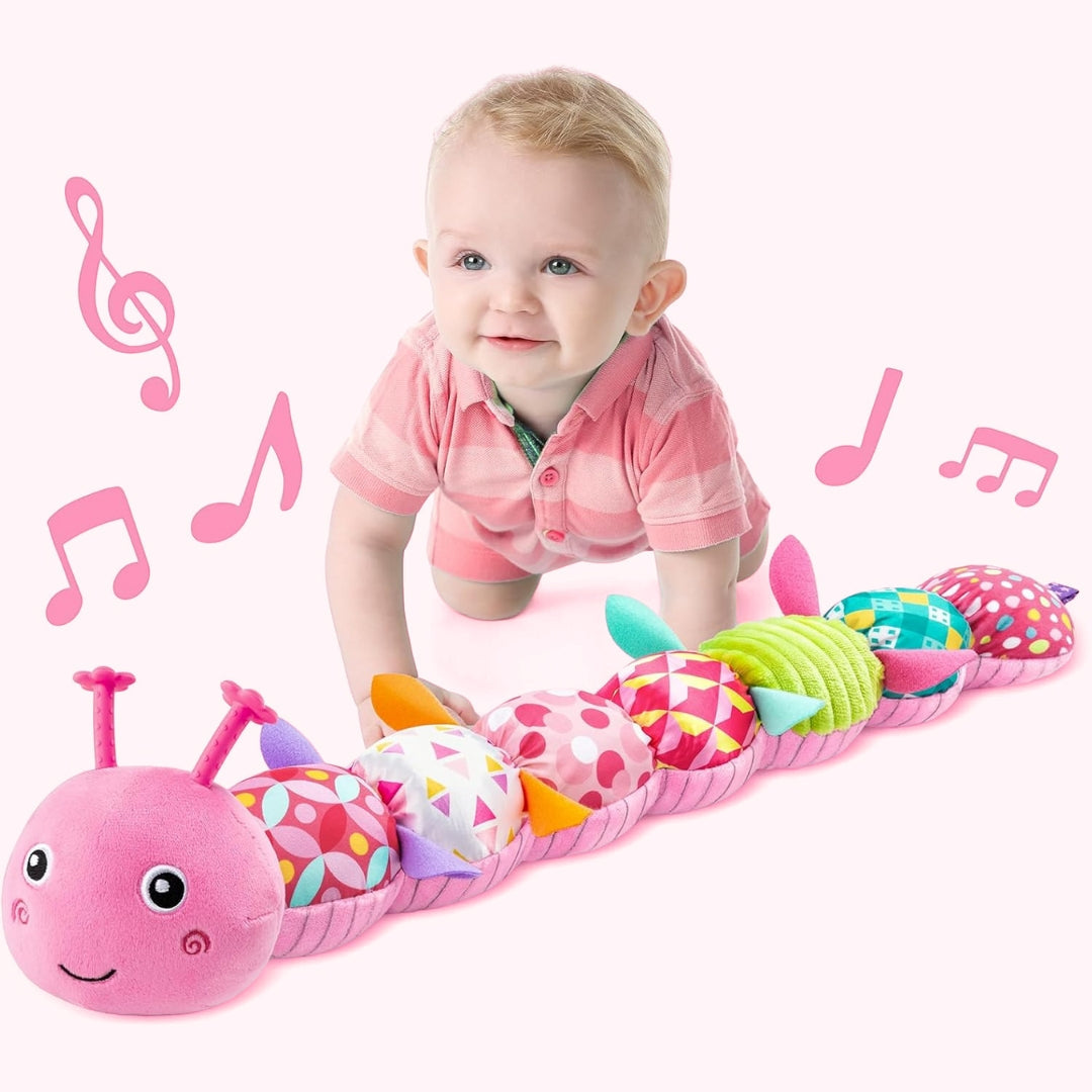 Sensory Caterpillar – Plush rattle with music function