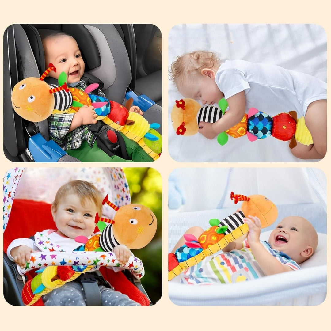 Sensory Caterpillar – Plush rattle with music function