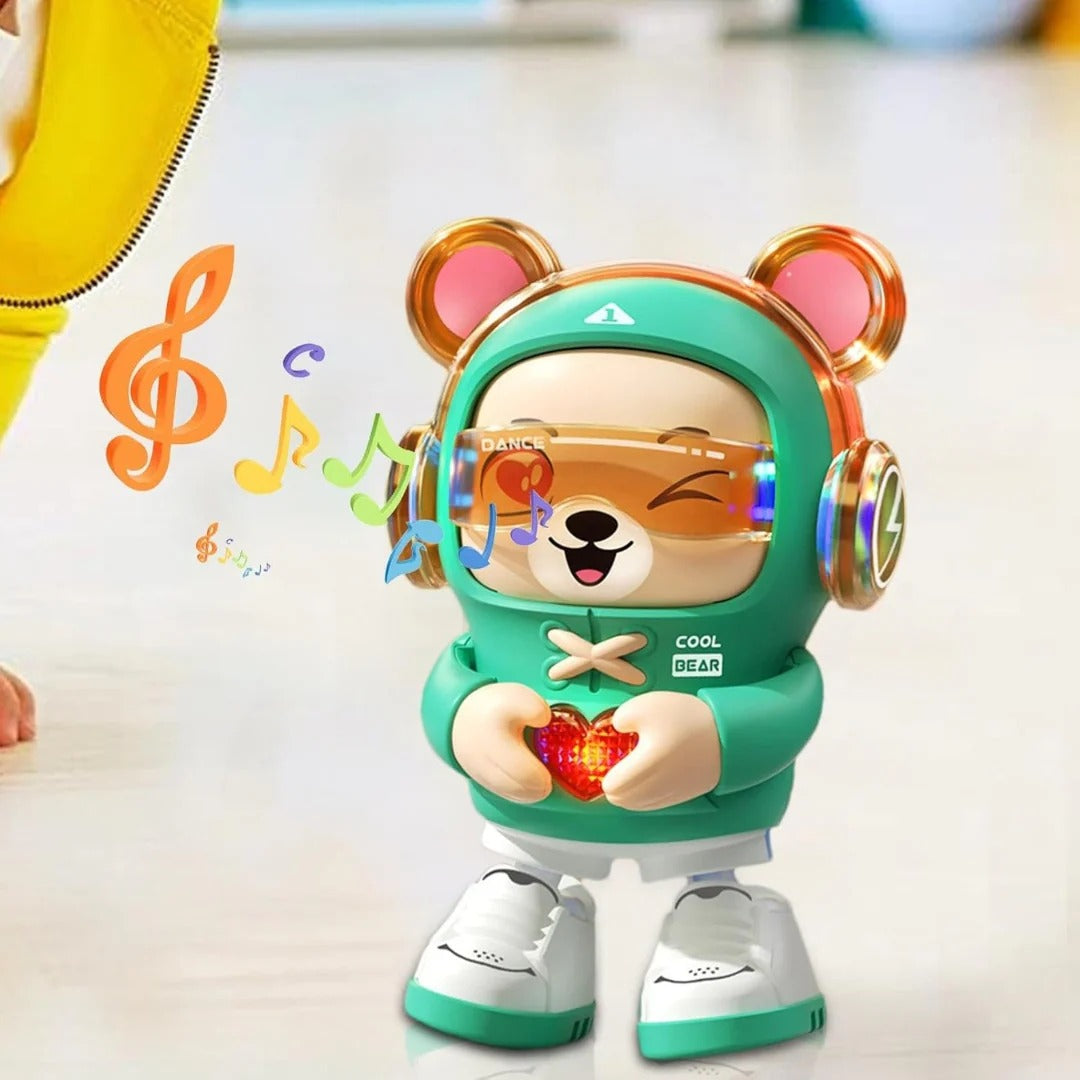 Interactive dancing bear with music and moves