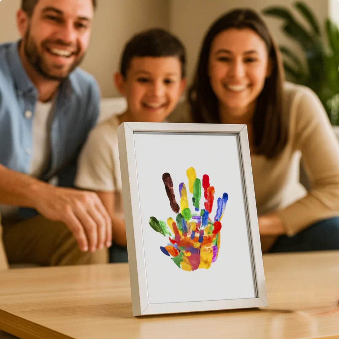 Family Fingerprint Picture Frame
