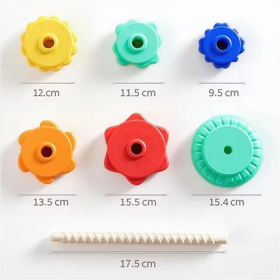 Rainbow toy tower