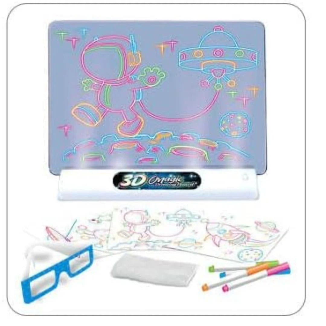 Light-up 3D drawing board