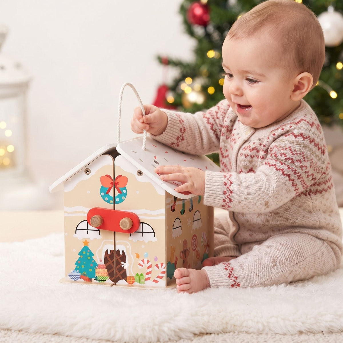 SantaHouse - Wooden Christmas Dollhouse