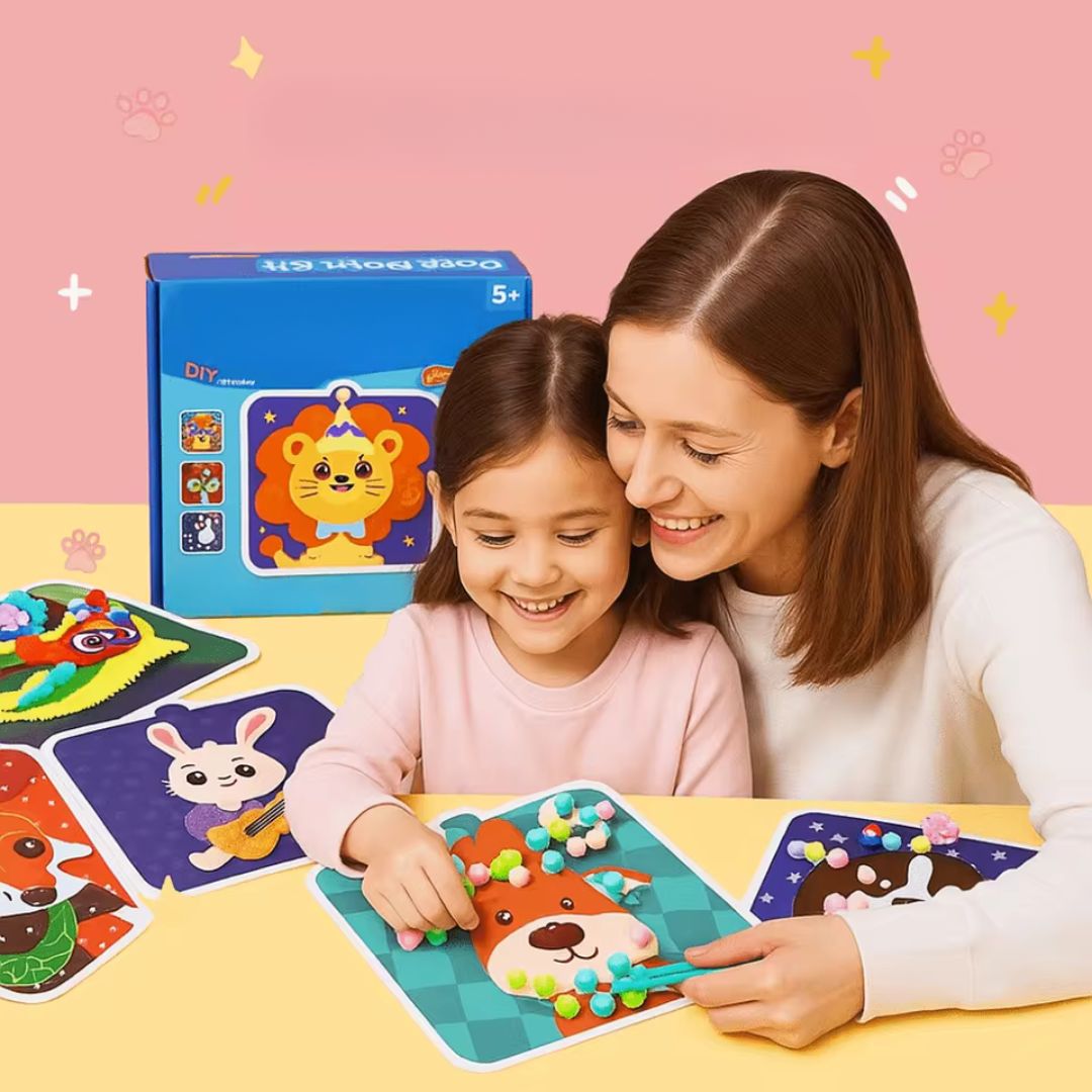 FuzzyBuddies - Pom Pom Animal Craft Kit