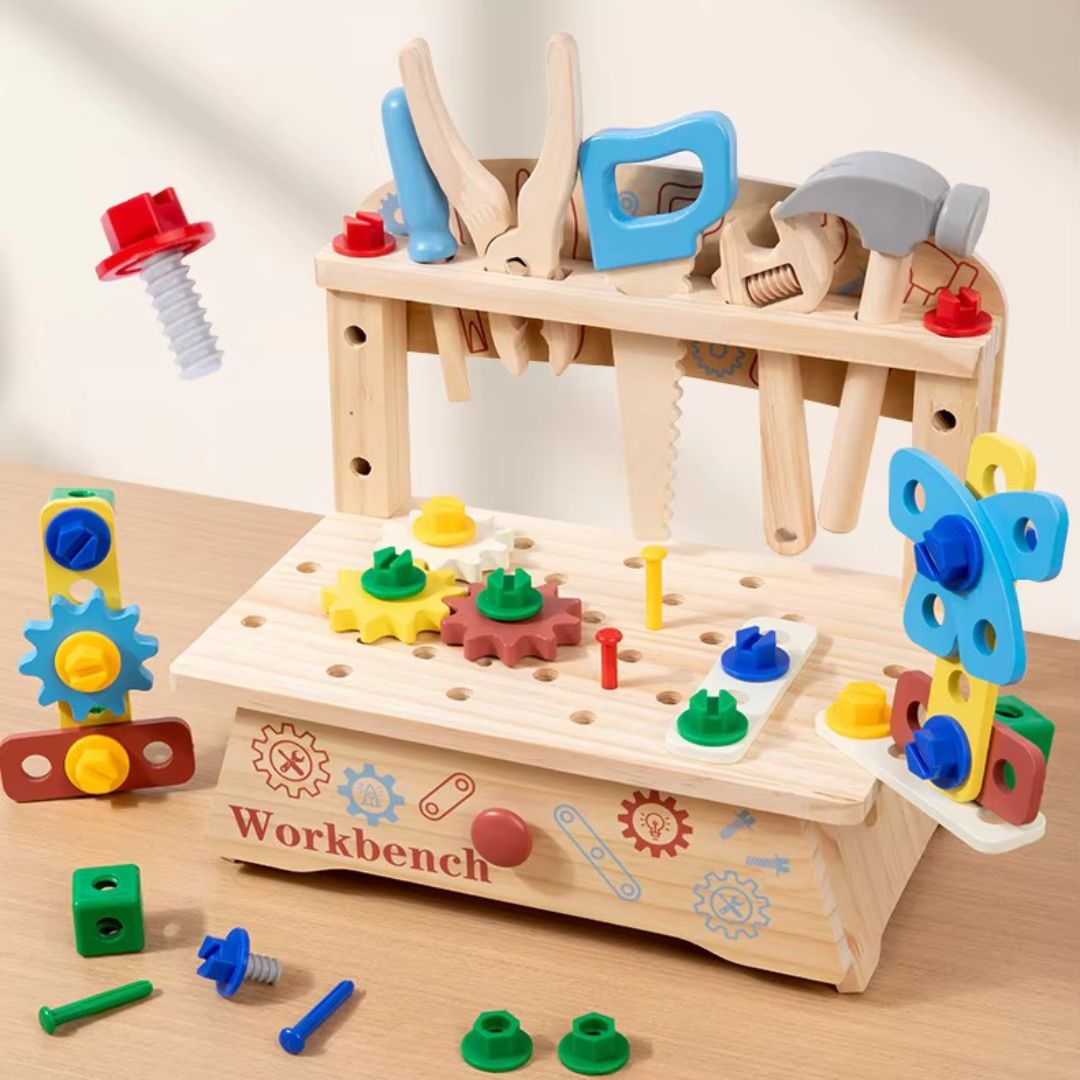 BuildBuddy - Kids’ Wooden Tool & Workbench Set