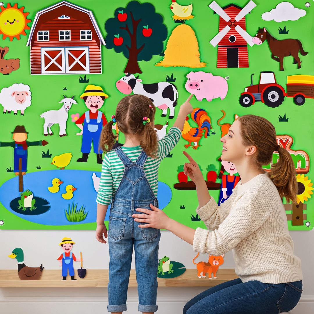 FeltBuddies - Interactive Felt Learning Board
