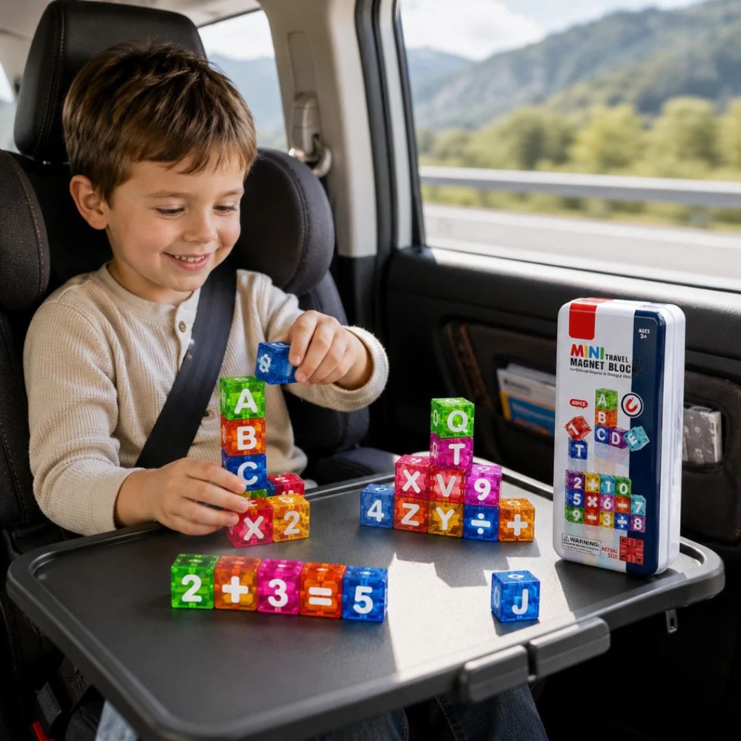 LearnCubes - Magnetic Letters & Numbers Learning Set for Kids