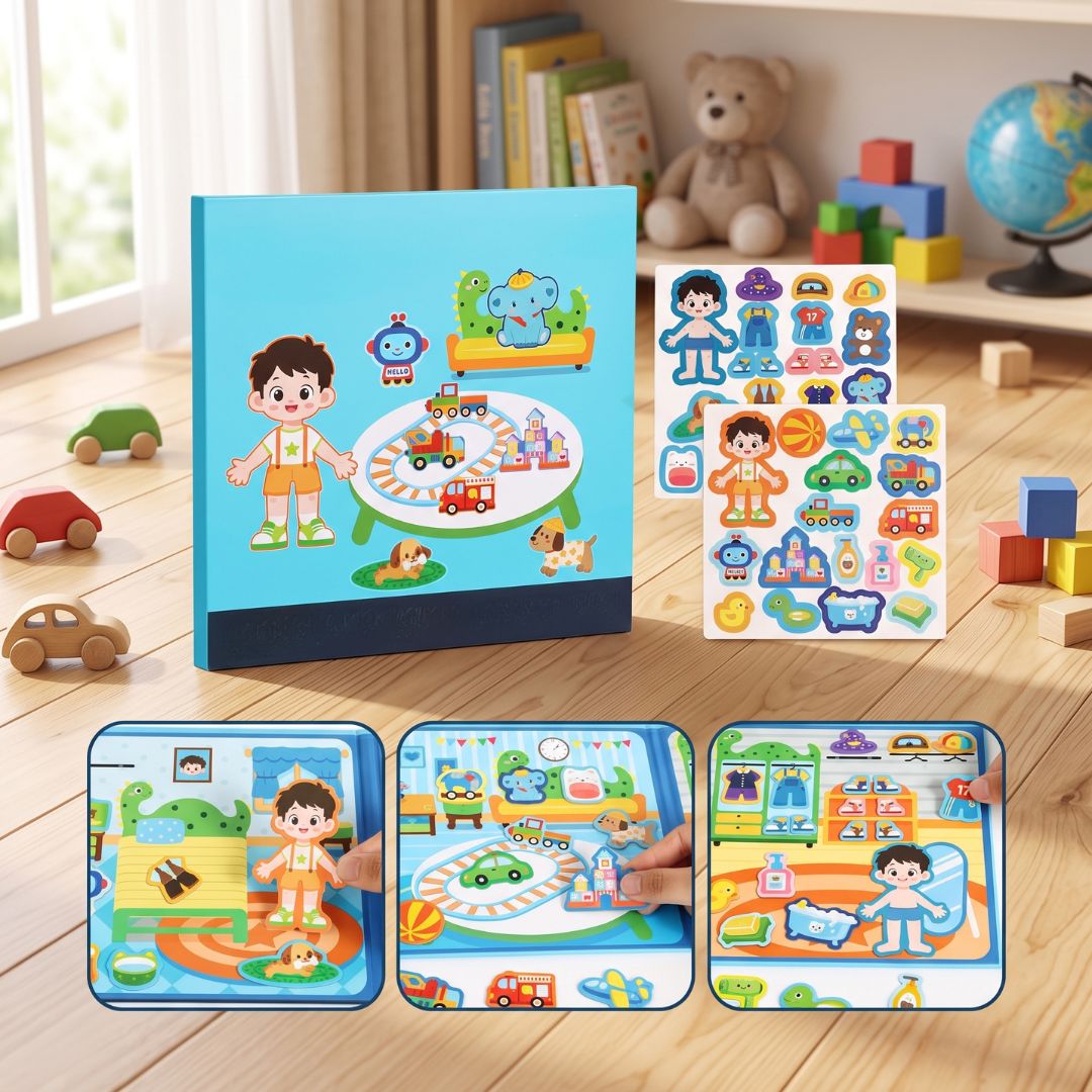 MagnaBook - Magnetic Quiet Activity Book for Kids