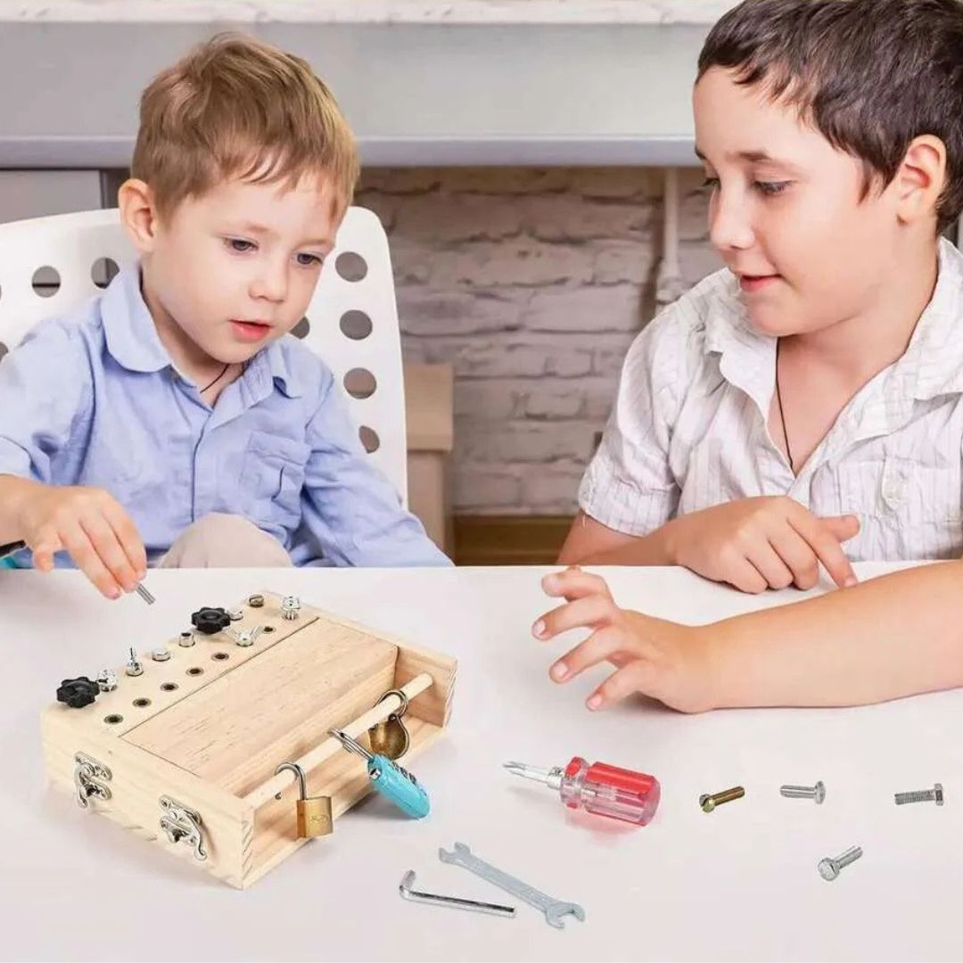 ToolMaster - Montessori Lock & Screw Activity Board