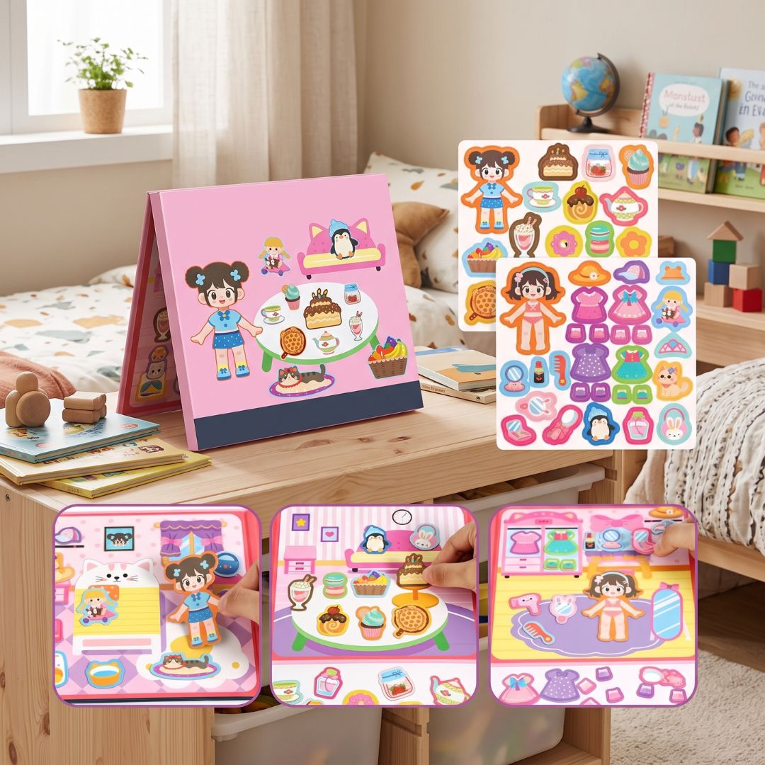 MagnaBook - Magnetic Quiet Activity Book for Kids