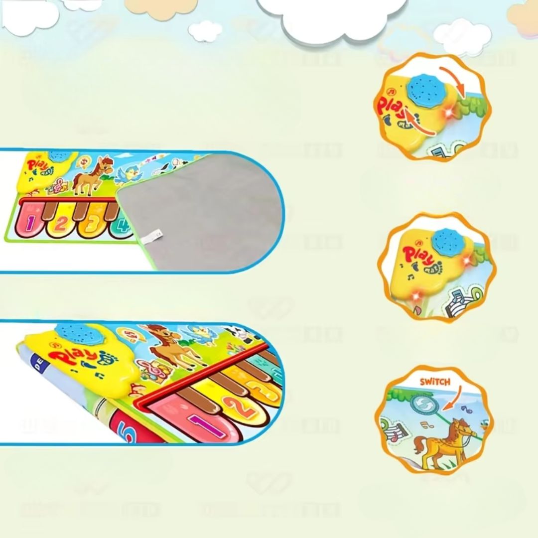 MusicStep - Interactive Piano Play Mat for Kids