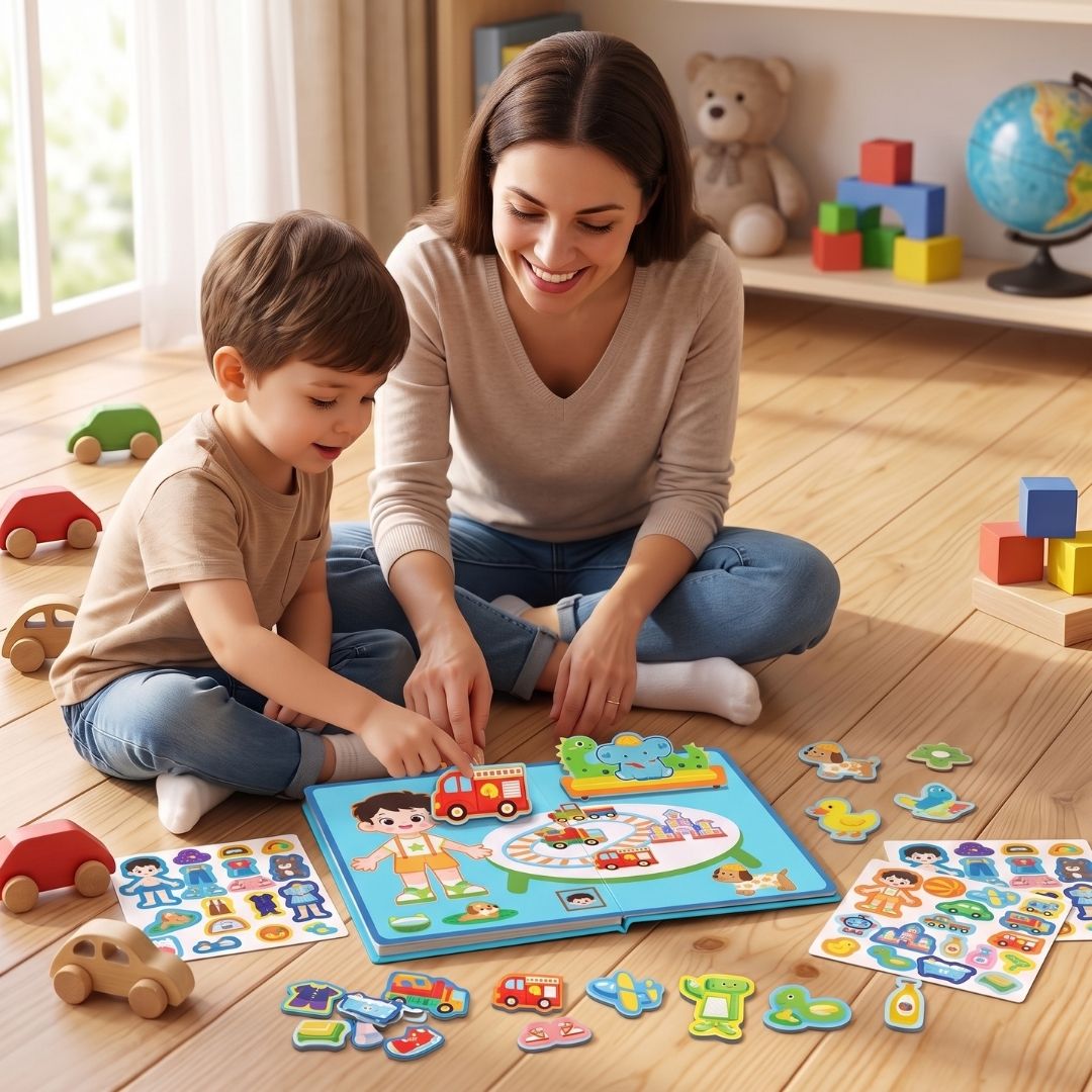 MagnaBook - Magnetic Quiet Activity Book for Kids