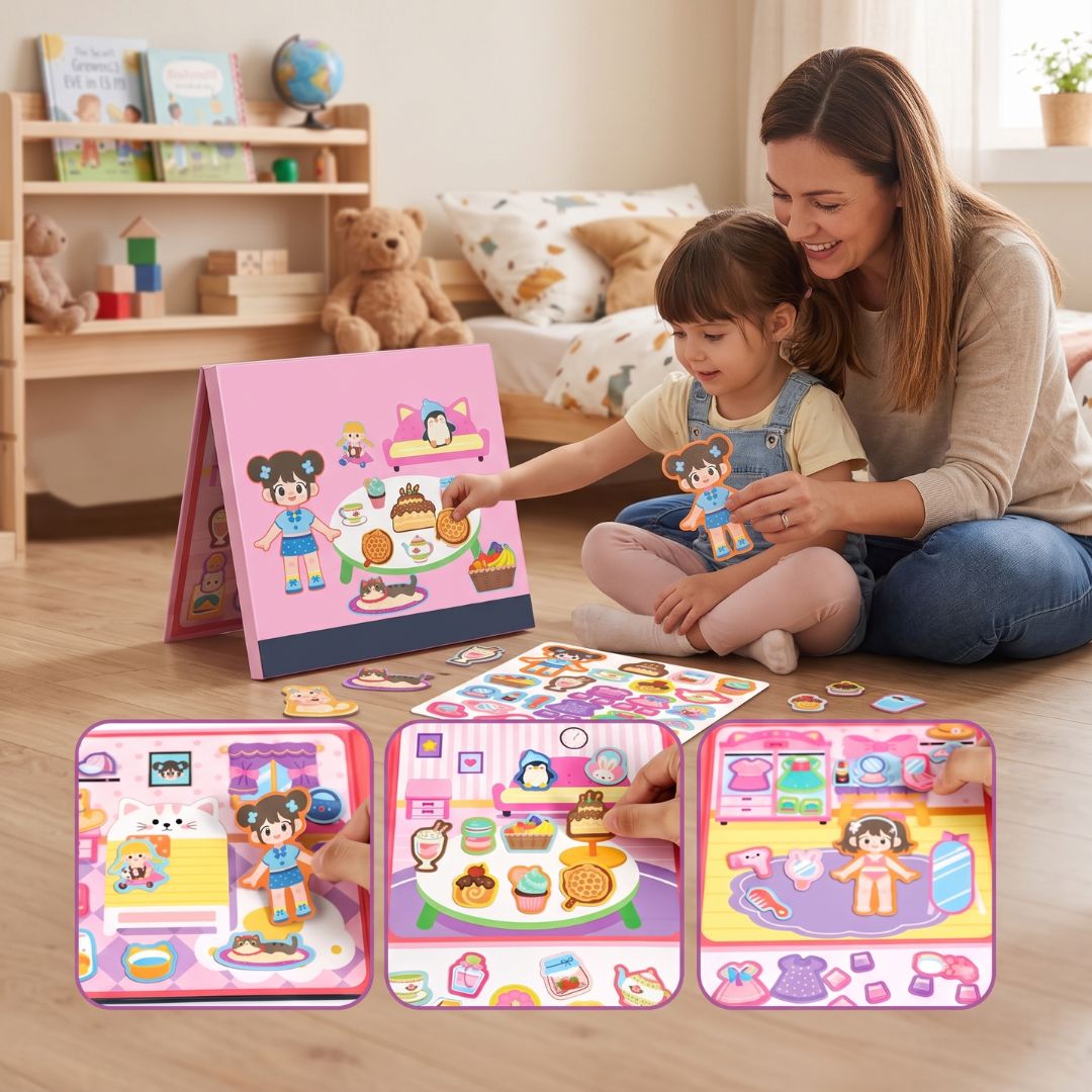 MagnaBook - Magnetic Quiet Activity Book for Kids