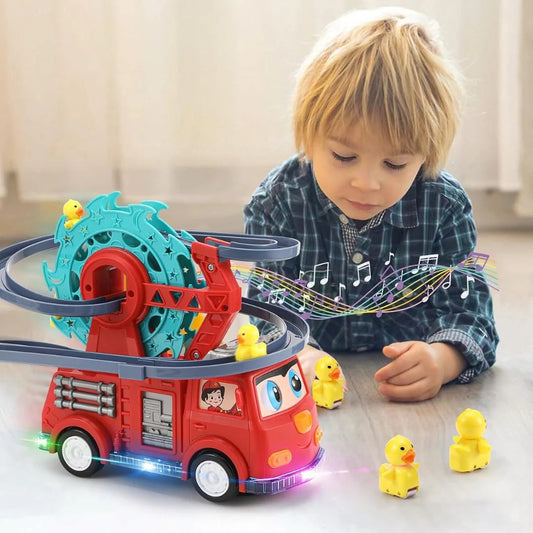 Fire Truck With Duck Slide
