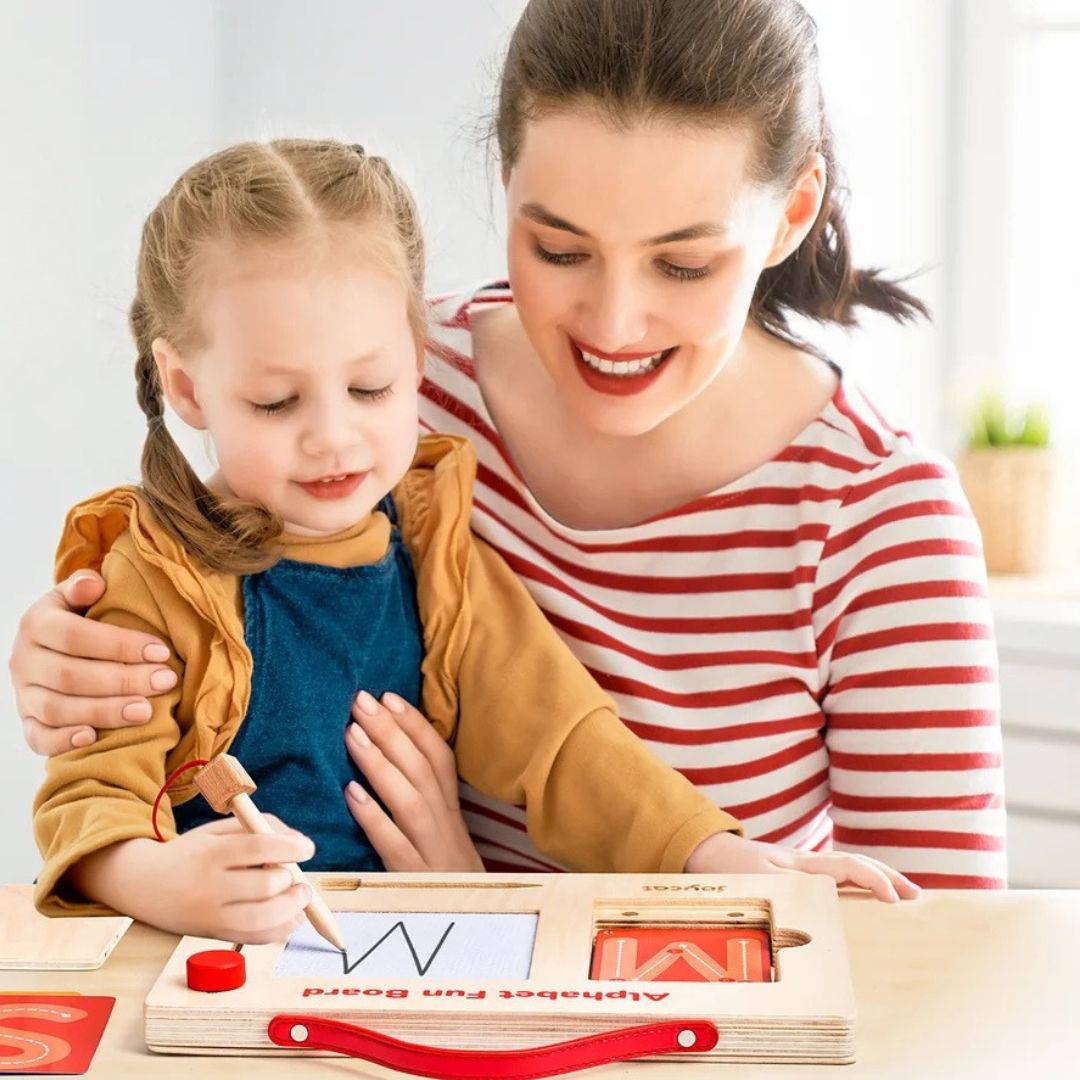 TraceMate - Wooden Letters & Numbers Learning Board