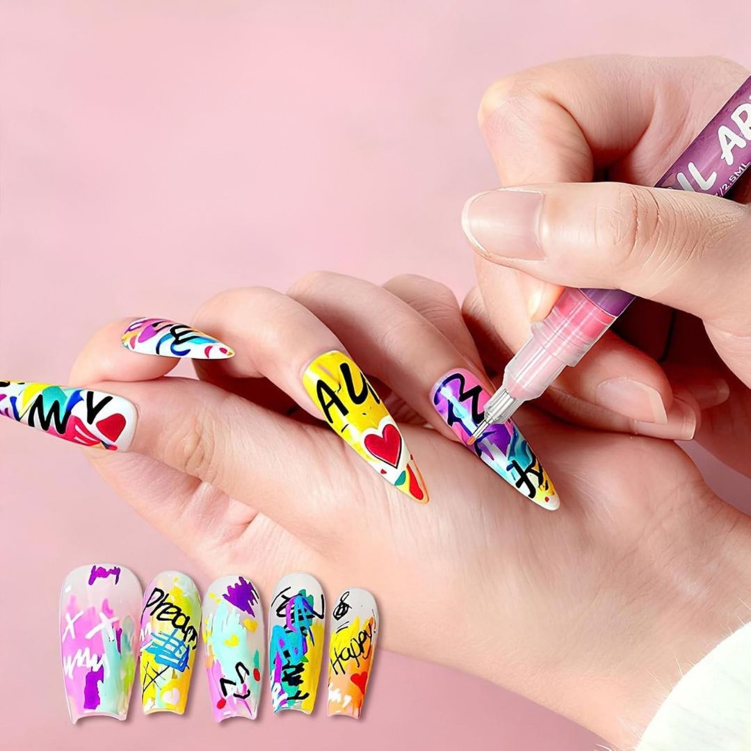 NailPop - 12-Colour Nail Art Pen Set