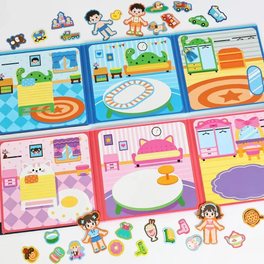 MagnaBook - Magnetic Quiet Activity Book for Kids