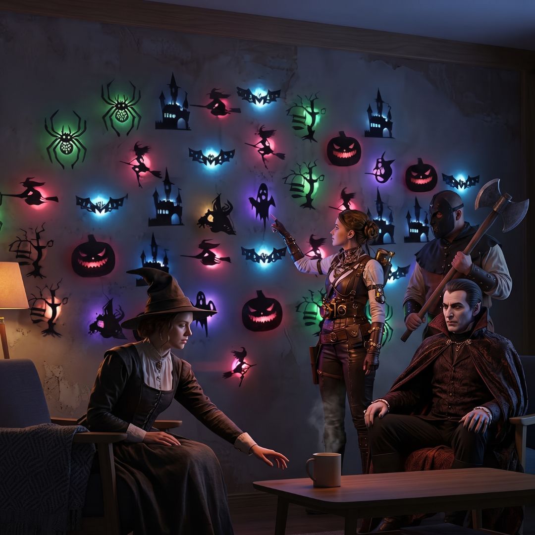 SpookyWalls - 3D Halloween Wall Decorations for Kids
