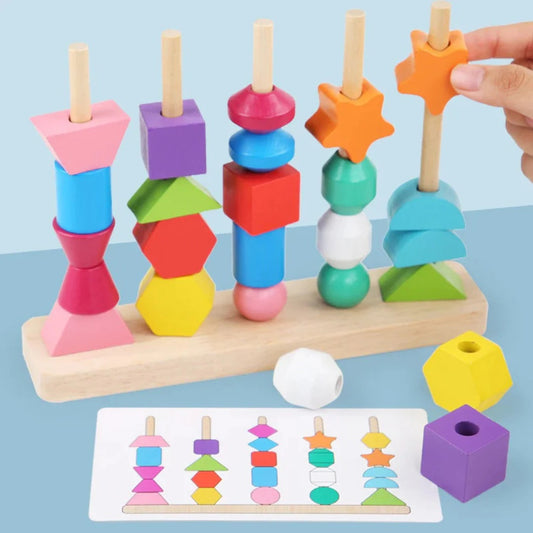 Montessori Wooden Stacking Toy
