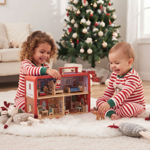 SantaHouse - Wooden Christmas Dollhouse