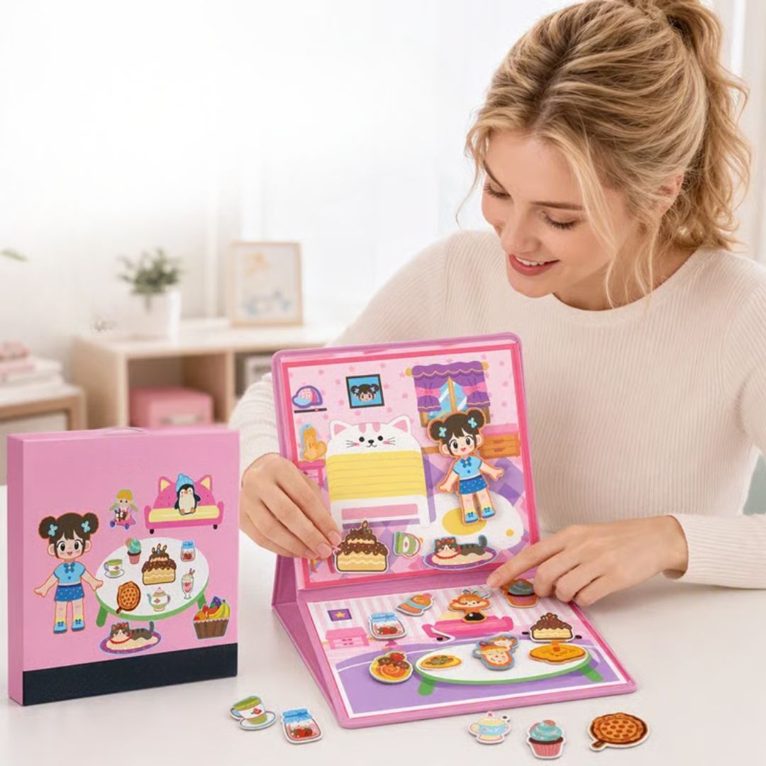 MagnaBook - Magnetic Quiet Activity Book for Kids