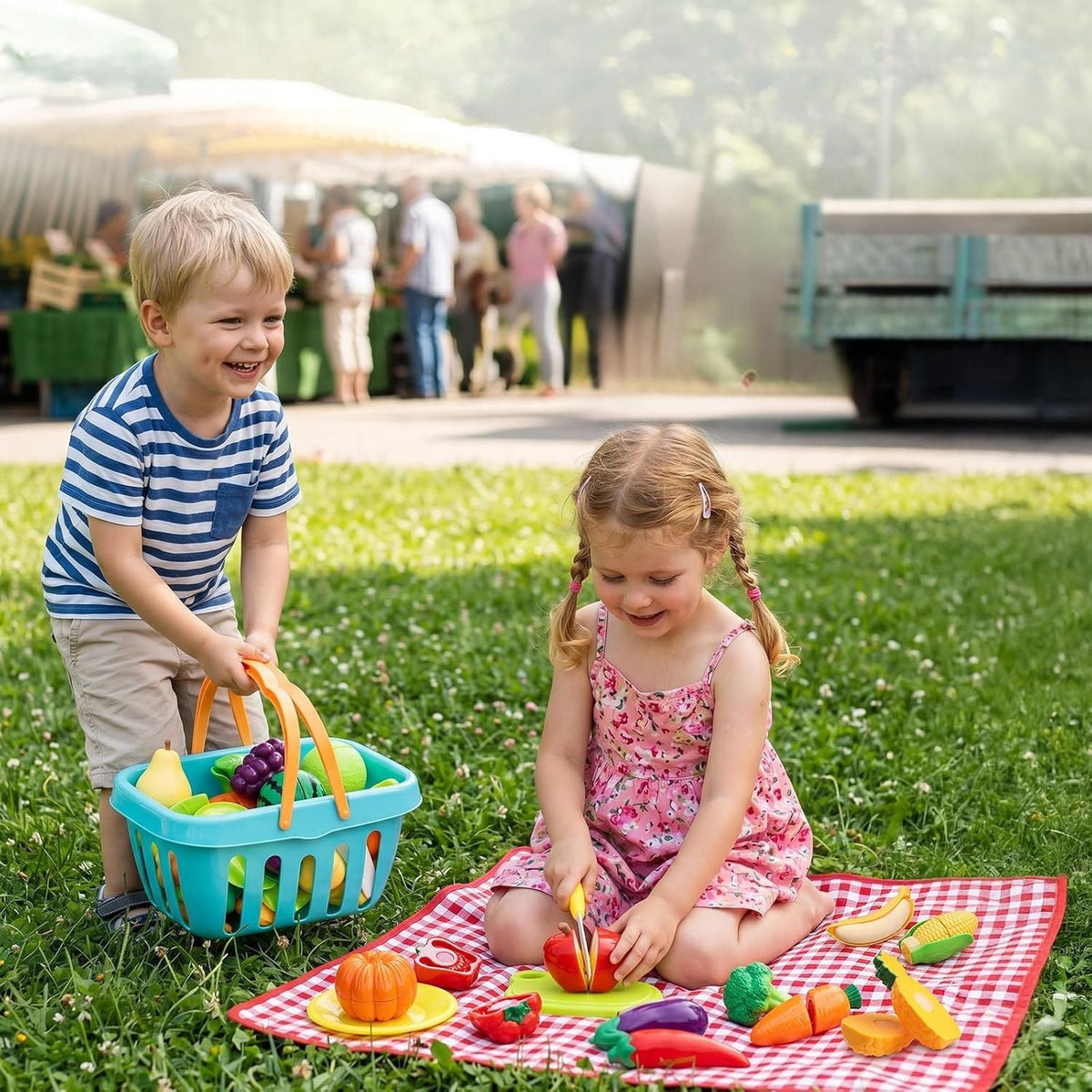LittleHarvest - Felt Food Play Set