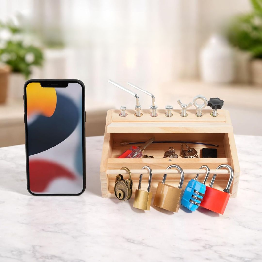 ToolMaster - Montessori Lock & Screw Activity Board