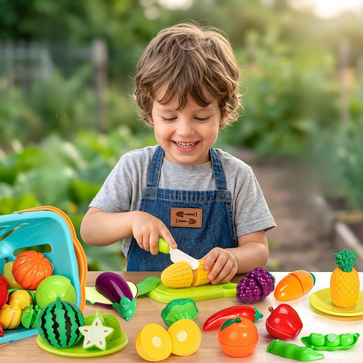 LittleHarvest - Felt Food Play Set
