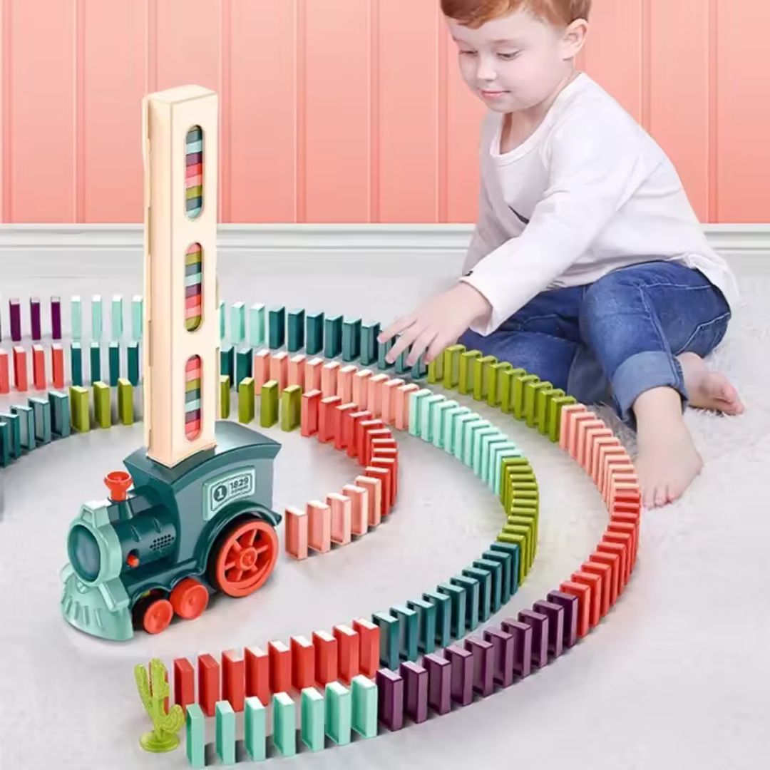 DominoExpress - Self-Laying Domino Train