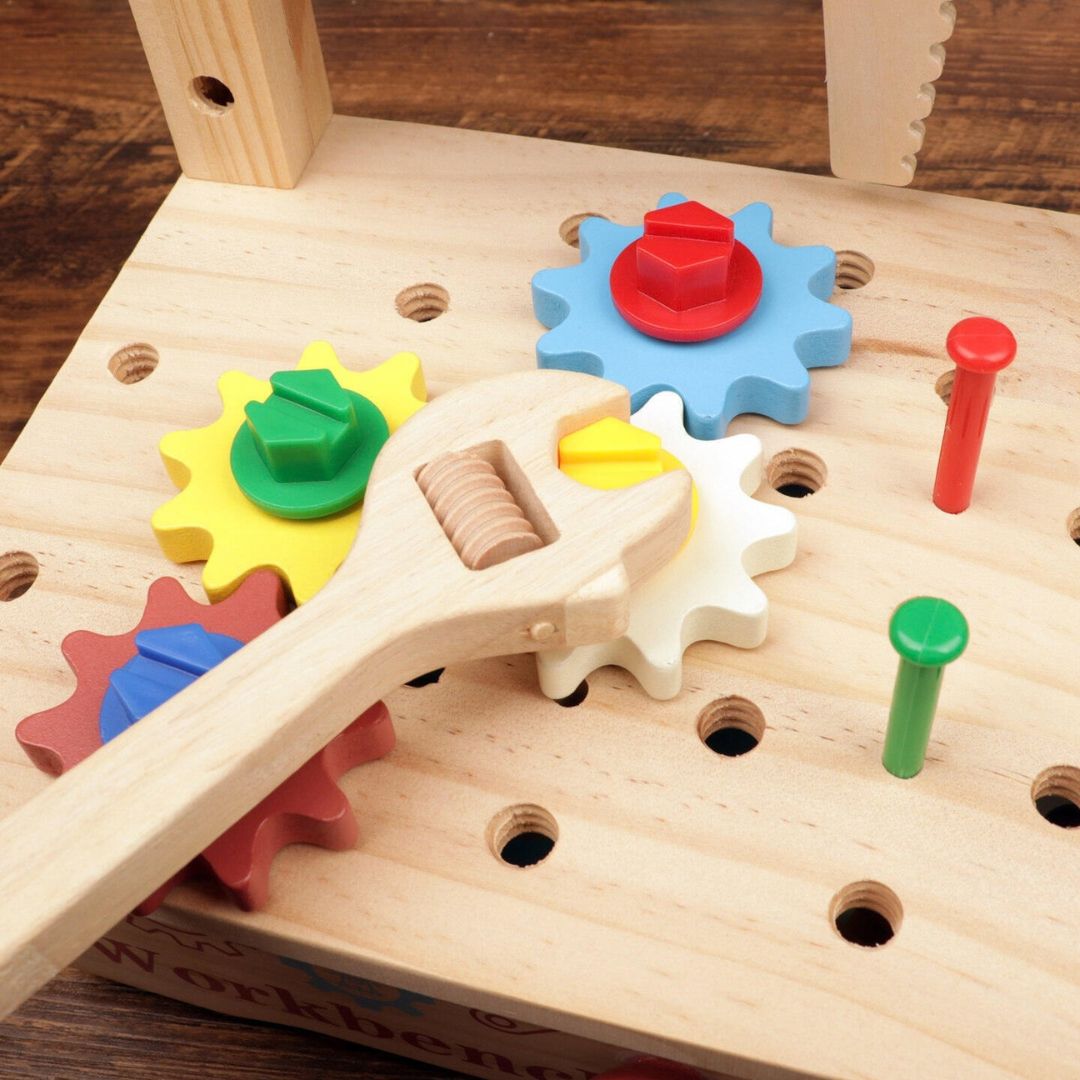 BuildBuddy - Kids’ Wooden Tool & Workbench Set
