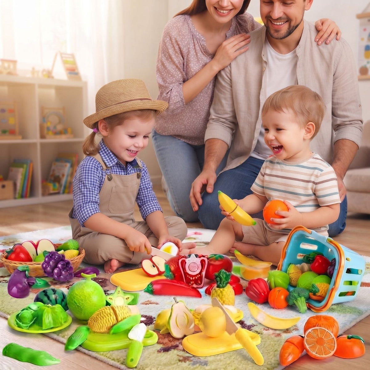 LittleHarvest - Felt Food Play Set