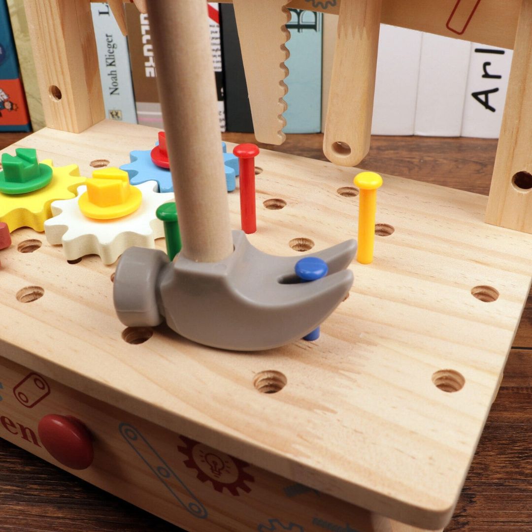 BuildBuddy - Kids’ Wooden Tool & Workbench Set