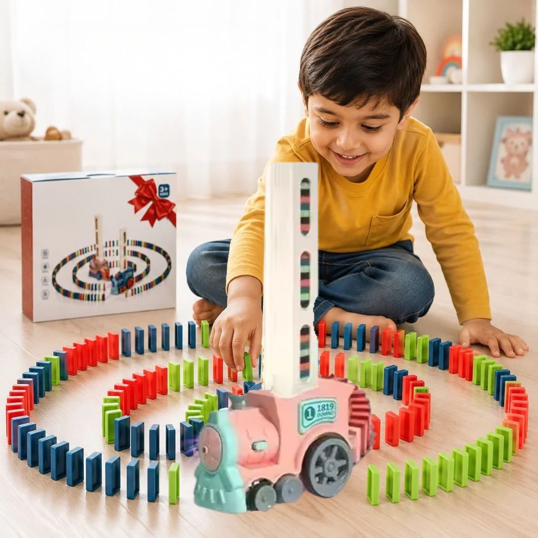 DominoExpress - Self-Laying Domino Train