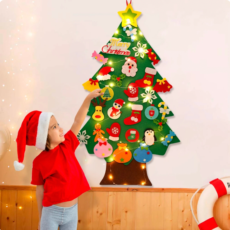 Felt Christmas Tree - Montessori Kids Toy