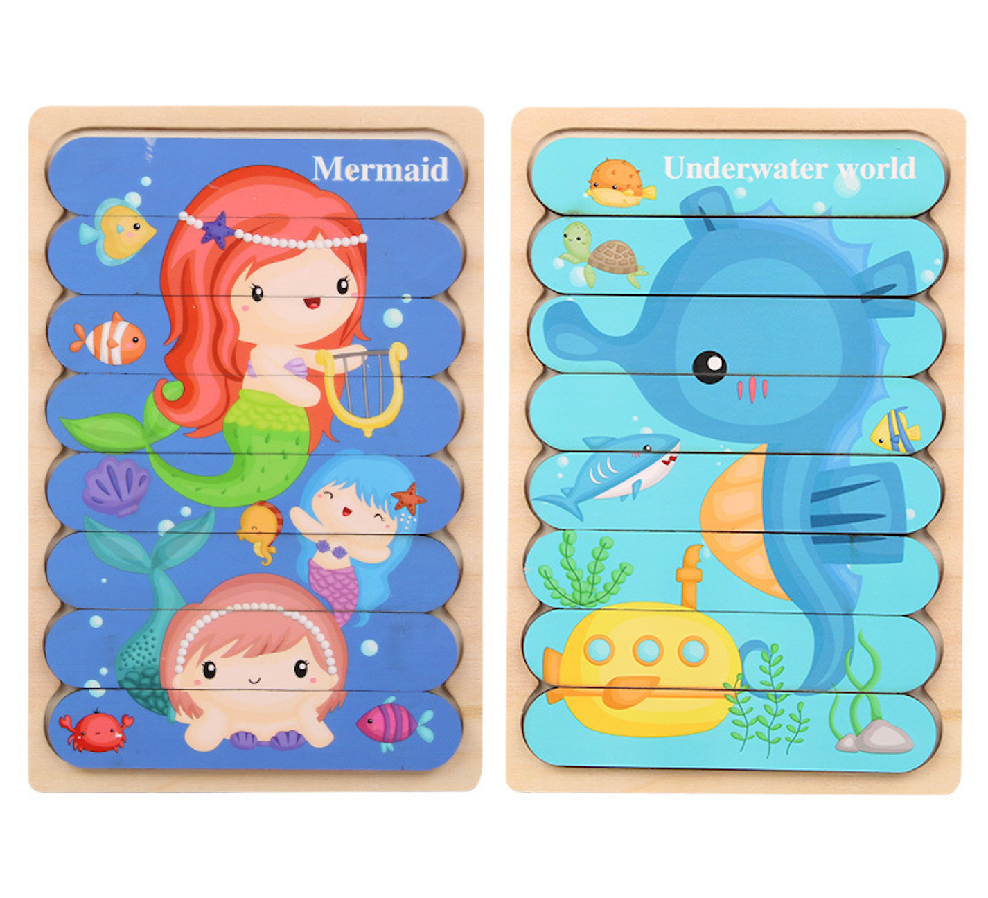 Montessori Flip Puzzle Sets